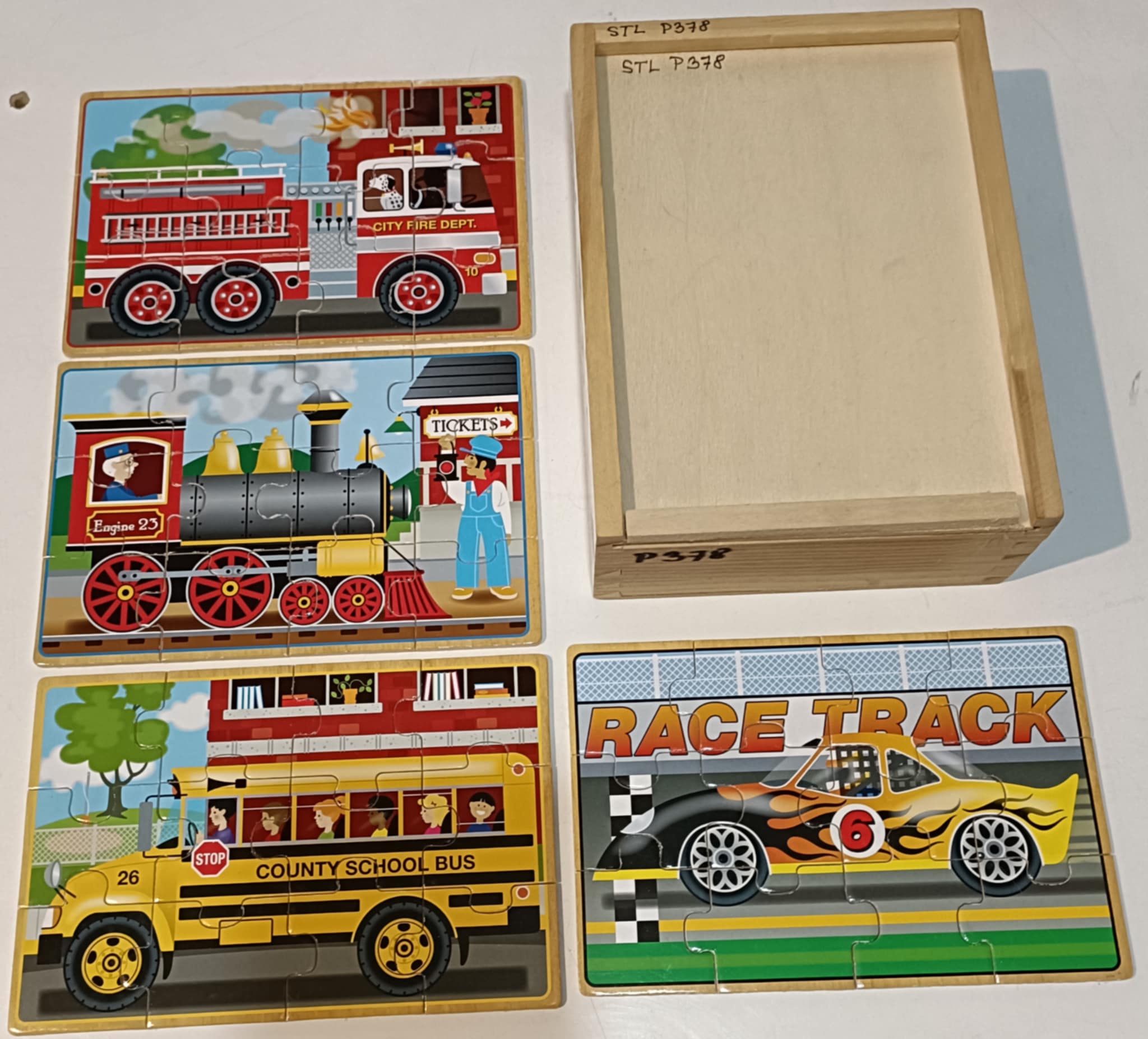 set of 4 puzzles