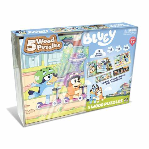 5 Bluey puzzles 